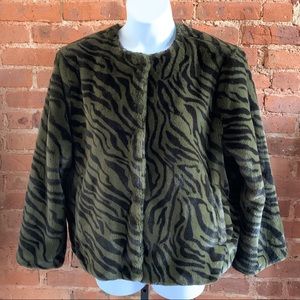 Faux fur jacket